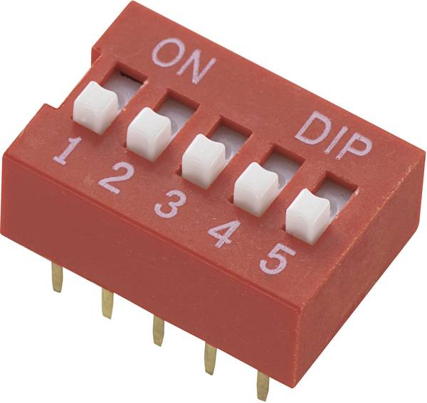 TRU COMPONENTS 709451 DS-05 DIP-Schalter Polzahl 5 Standard 1 St.