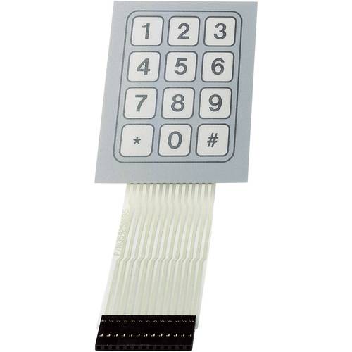 TRU COMPONENTS SU709948 Folientastatur Tastenfeld Matrix 1 x 12 1 St.