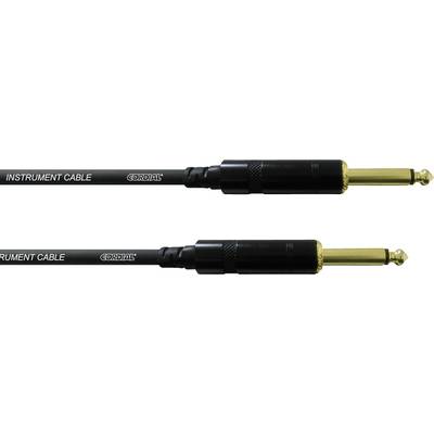 Cordial CCI 3 PP Instrumenten Kabel [1x Klinkenstecker 6.35 mm - 1x Klinkenstecker 6.35 mm] 3.00 m Schwarz