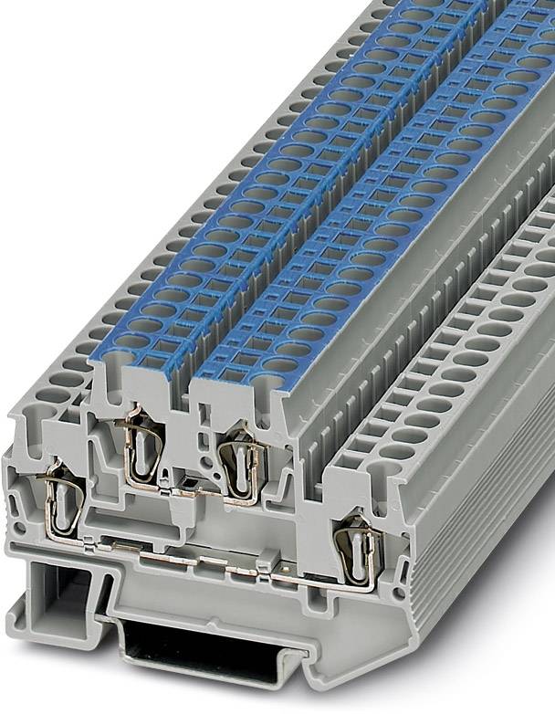 Phoenix Contact 3036330 Durchgangsreihenklemme 5.2 mm Zugfeder Grau 50 St.