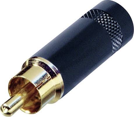 REAN AV Cinch-Steckverbinder Stecker, gerade Polzahl: 2 Schwarz Rean AV NYS352BG 1 St.