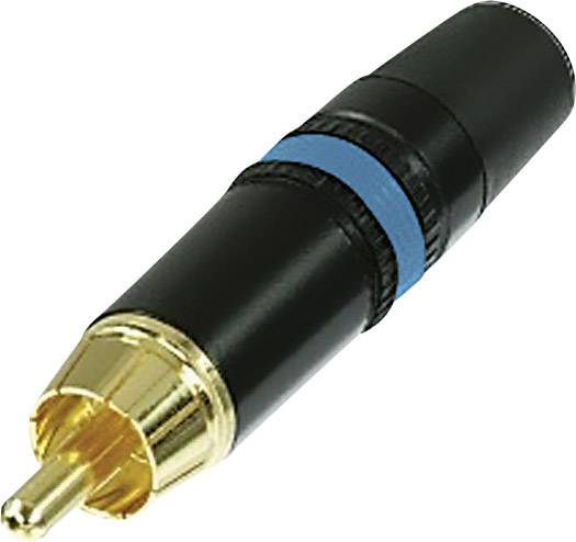 REAN AV Cinch-Steckverbinder Stecker, gerade Polzahl: 2 Schwarz, Blau Rean AV NYS373-6 1 St.