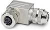 Phoenix Contact 1430433 Sensor-/Aktor-Steckverbinder, unkonfektioniert M12 Buchse, gewinkelt Polzahl Sensoren: 5 1 St.