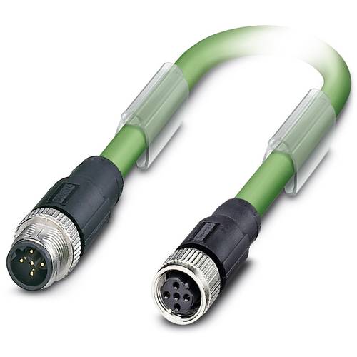 Thumbnail - Phoenix Contact 1507188 Sensor-/Aktor-Datensteckverbinder, konfektioniert M12 Stecker, gerade, Buchse, gerade 1.00 m Pol...