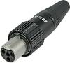 Rean AV RT4FCT-B Miniatur-XLR-Steckverbinder Buchse, gerade Polzahl: 4 Schwarz 1 St.