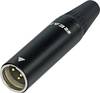 Rean AV RT3MC-B Miniatur-XLR-Steckverbinder Stecker, gerade Polzahl: 3 Schwarz 1 St.