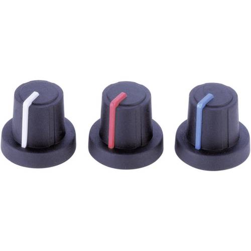 PB Fastener 3/03/TPN 130006 Blk/Bl 3/03/TPN 130006 Drehknopf mit Zeiger Schwarz, Blau (Ø x H) 19 mm x 16 mm 1 St.