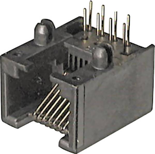 ASSMANN WSW A-20042/LP Modulare Einbaubuchse A-20042/LP Buchse, Einbau horizontal Pole: 8P8C Schwarz 1 St.