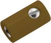 Kahlert Licht Miniatur-Laborbuchse Buchse, gerade Stift-Ø: 2.6 mm Braun 1 St.