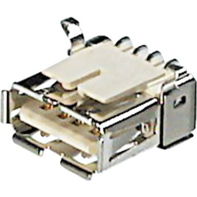 USB-Einbaubuchse-SMD 2.0 Buchse, Einbau horizontal A-USB A/SMT  A-USB A/SMT ASSMANN WSW Inhalt: 1 St.