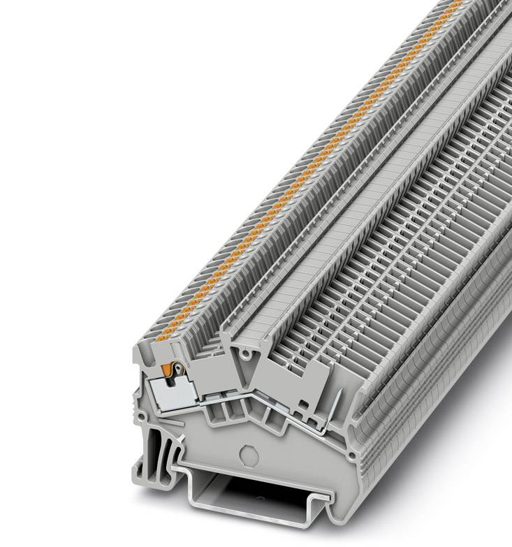 Phoenix Contact 3214453 Durchgangsklemme 3.5 mm Schnellanschluss Grau 50 St.