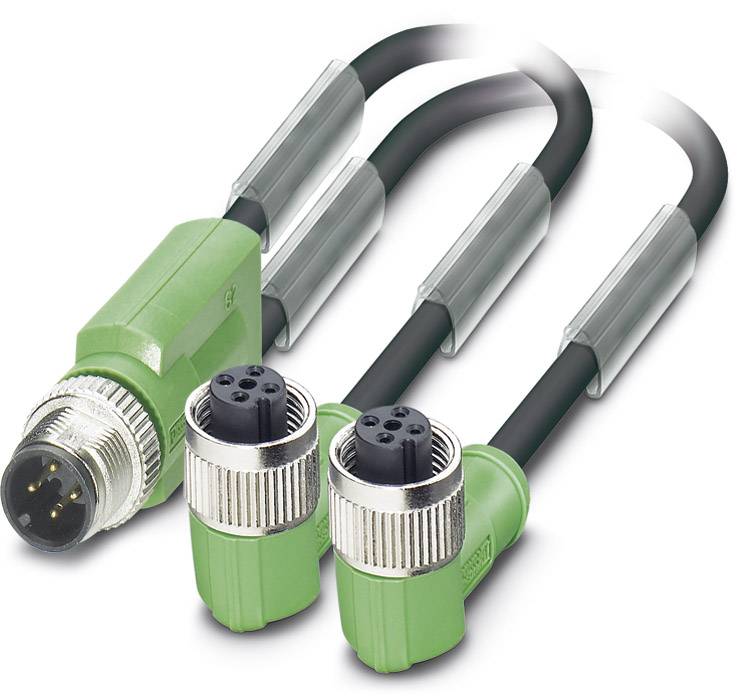 PHOENIX CONTACT Sensor-/Aktor-Kabel SAC-3P-M12Y/2X0,3-PUR/M12FR B Inhalt: 1 St. (1668991)