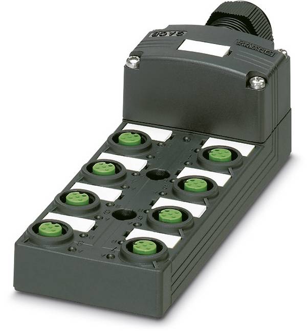 Phoenix Contact SACB-8/ 8-L-C SCO P 1452848 Sensor/Aktorbox passiv M12-Verteiler mit Kunststoffgewinde 1 St. Piece