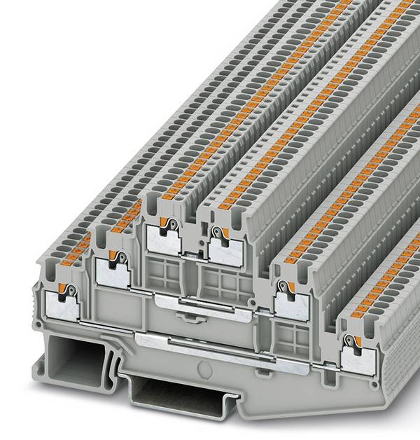 Phoenix Contact 3213713 Mehrstockklemme 3.5 mm Schnellanschluss  Grau 50 St.