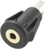 TRU COMPONENTS 716853 Klinken-Steckverbinder 2.5 mm Buchse, Einbau vertikal Polzahl: 3 Stereo Schwarz 1 St.