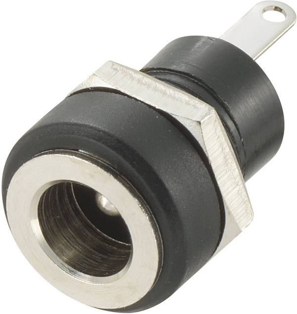 TRU COMPONENTS  Niedervolt-Steckverbinder Buchse, Einbau vertikal  4.9 mm 1.65 mm 1 St.