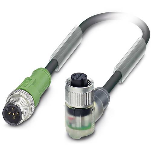 Thumbnail - Phoenix Contact 1694651 Sensor-/Aktor-Steckverbinder, konfektioniert M12 Stecker, gerade, Buchse, gewinkelt 1.50 m Polza...