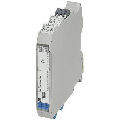 Elektronisches Modul zur Signalverarbeitung mit mehreren Anschlussklemmen und LED-Anzeigen auf der Vorderseite.