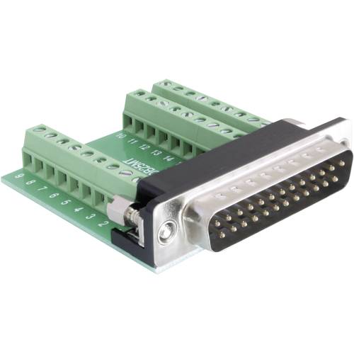 Thumbnail - Delock Adapter 65318 D-SUB Stiftleiste 180 ° Polzahl: 25, 27 1 St.