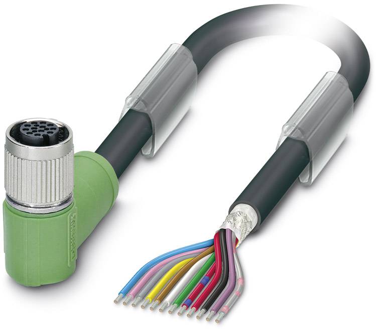 Phoenix Contact 1430161 Sensor-/Aktor-Steckverbinder, konfektioniert M12 Buchse, gewinkelt 1.50 m Polzahl Sensoren: 12 1...