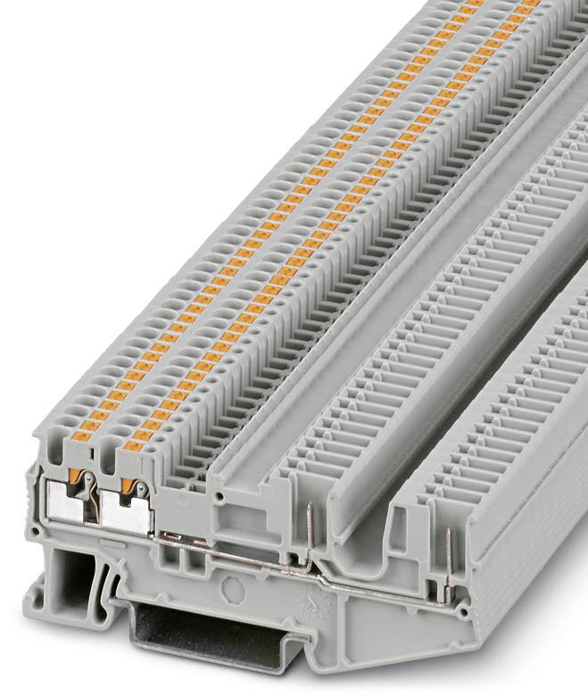 Phoenix Contact 3212390 Durchgangsreihenklemme 3.5 mm Schnellanschluss Grau 50 St.