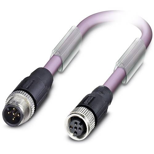 Phoenix Contact 1507557 Sensor-/Aktor-Datensteckverbinder, konfektioniert M12 Stecker, gerade, Buchse, gerade 2.00 m Pol...