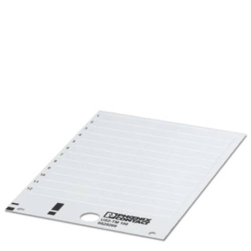 Phoenix Contact 0829268 Klemmenmarkierung Montage-Art: aufclipsen Weiß Anzahl Markierer: 120 10 St.