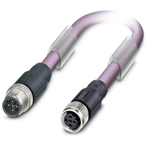 Thumbnail - Phoenix Contact 1507353 Sensor-/Aktor-Datensteckverbinder, konfektioniert M12 Stecker, gerade, Buchse, gerade 0.50 m Pol...