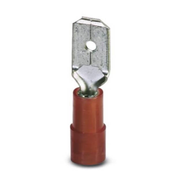 Phoenix Contact 3240058 Flachstecker Steckbreite: 6.3 mm Steckdicke: 0.8 mm 180 ° Teilisoliert Rot 100 St.