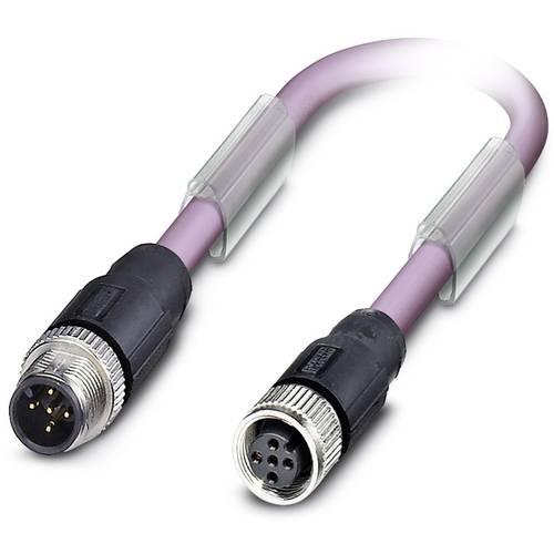 Thumbnail - Phoenix Contact 1507586 Sensor-/Aktor-Datensteckverbinder, konfektioniert M12 Stecker, gerade, Buchse, gerade 15.00 m Po...