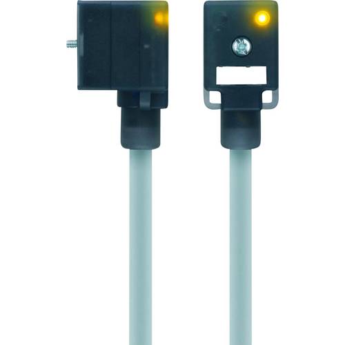 Thumbnail - Ventilsteckverbinder Bauform C Schwarz VC22-24.4-5/P01 Pole:2+PE gebrückt 8047834 Escha Inhalt: 1 St.