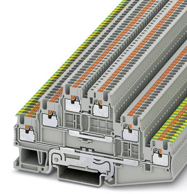 Phoenix Contact 3213768 Dreistock-Schutzleiterklemme 3.5 mm Schnellanschluss Grau 50 St.