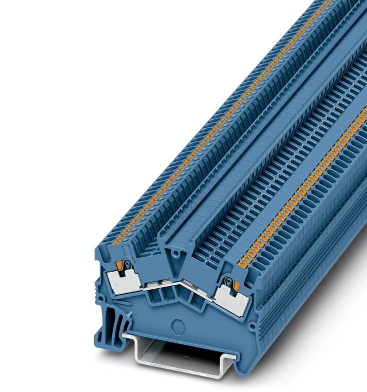 Phoenix Contact 3214550 Durchgangsklemme 3.5 mm Schnellanschluss Blau 50 St.