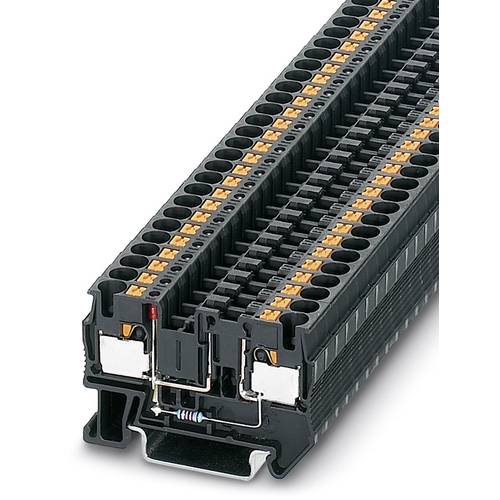 Phoenix Contact 3208951 Sicherungsreihenklemme 6.2 mm Schnellanschluss Schwarz 50 St.
