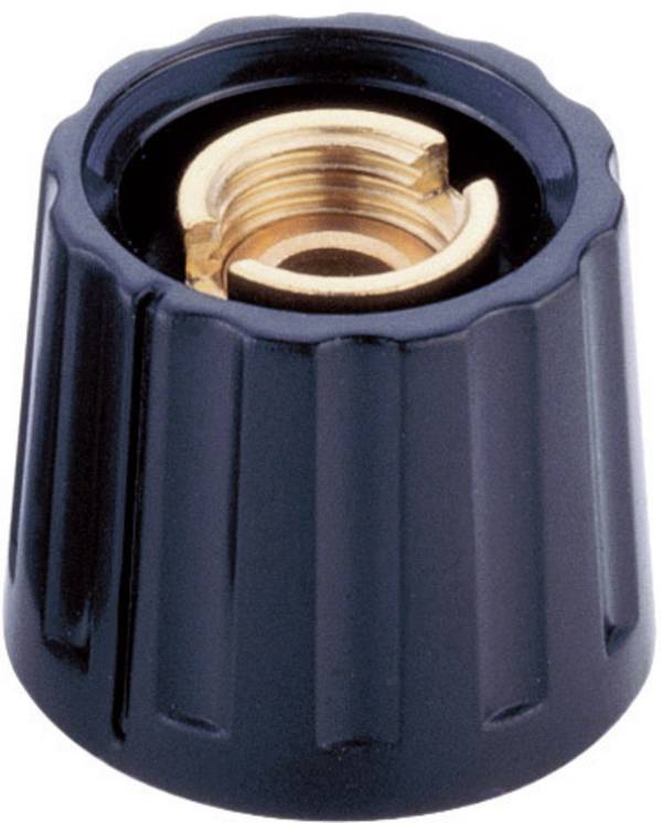 Mentor 332.6 332.6 Drehknopf mit Zeiger Schwarz (Ø x H) 20 mm x 15 mm 1 St.