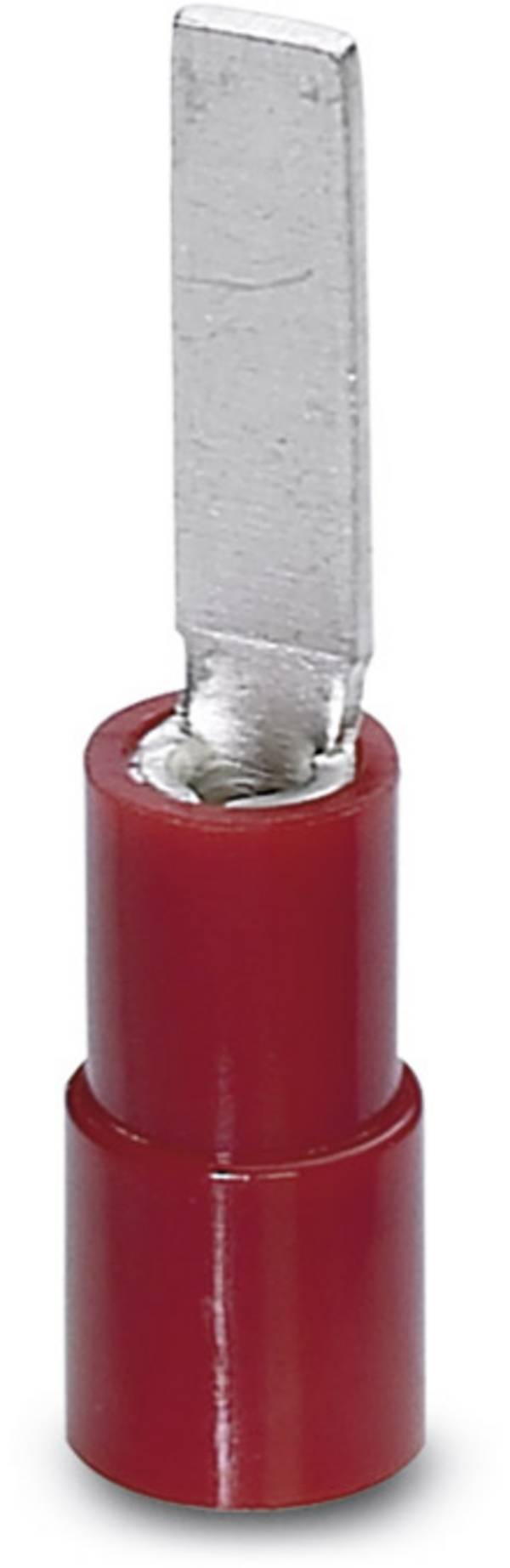 Phoenix Contact 3240531 Stiftkabelschuh flache Ausführung 0.50 mm² 1.50 mm² Teilisoliert Rot 100 St.