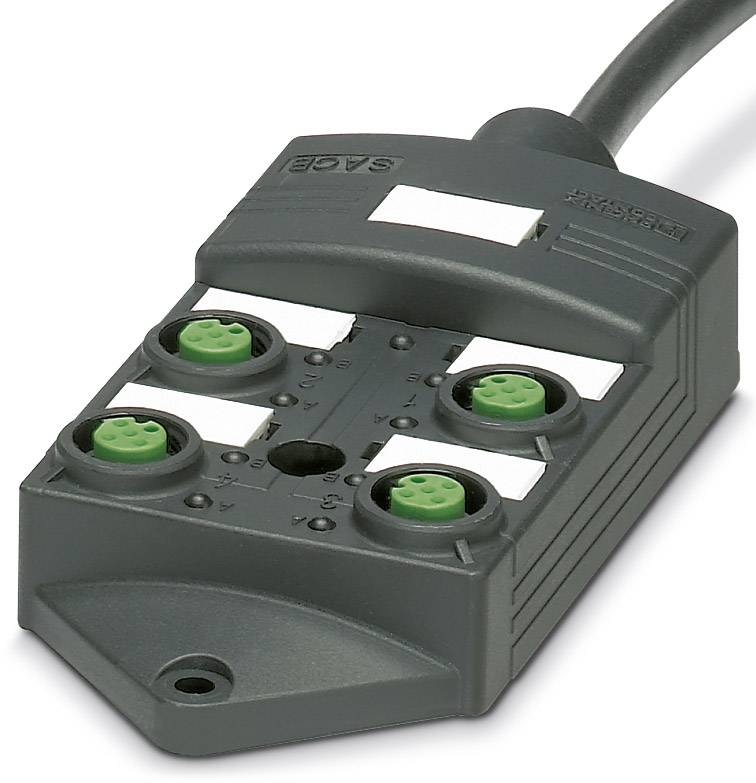 Phoenix Contact SACB-4/ 4-10,0PUR SCO P 1452408 Sensor/Aktorbox passiv M12-Verteiler mit Kunststoffgewinde 1 St.