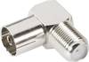 BKL Electronic 0403137 0403137 Koax-Adapter Koax-Buchse - F-Buchse 1 St.
