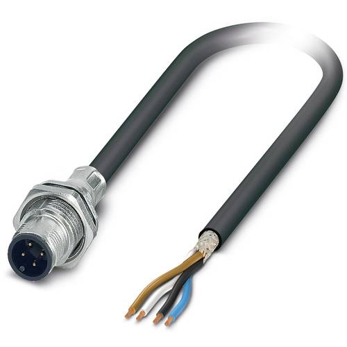 Thumbnail - Phoenix Contact 1419399 Sensor-/Aktor-Einbausteckverbinder M12 Stecker, Einbau 1.00 m Polzahl Sensoren: 4 1 St.