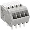 WAGO 218-504 Federkraftklemmblock 0.50 mm² Polzahl 4 Grau 1 St.