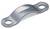 Ein silbernes, gebogenes Metallteil mit zwei Löchern an den Enden, oft für Befestigungszwecke verwendet.