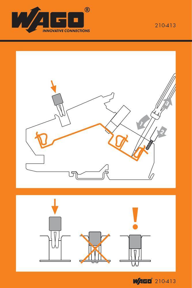 WAGO 210-413 Handhabungsaufkleber 1000 St.
