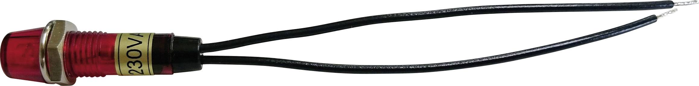 Sedeco 726915 Standaard signaallamp met lamp Rood 1 stuk(s) afbeelding