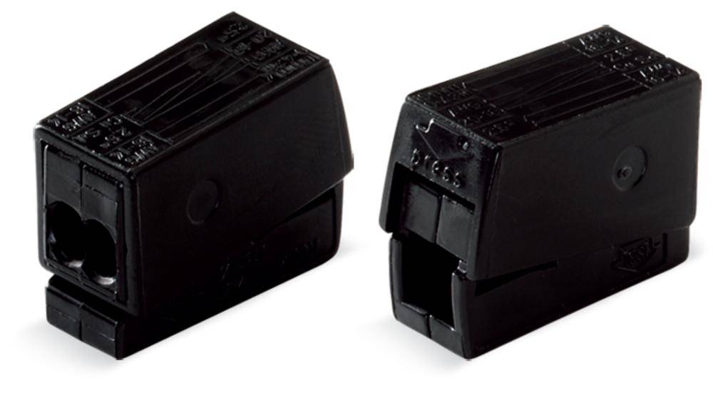WAGO 224-114 2 Way Standard Lighting Connector 24A Black