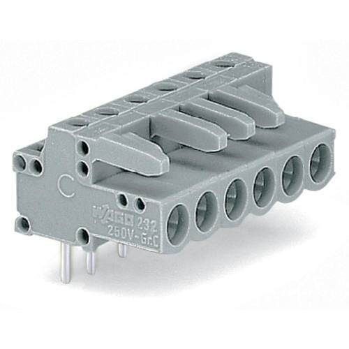 WAGO Buchsengehäuse-Platine 232 Polzahl Gesamt 13 Rastermaß: 5 mm 232-243 25 St.