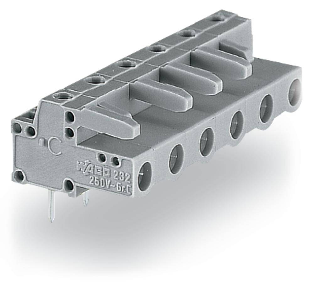 WAGO 232-837 Female behuizing (board) 232 Totaal aantal polen: 7 Rastermaat: 7.50 mm Inhoud: 50 stuk(s)