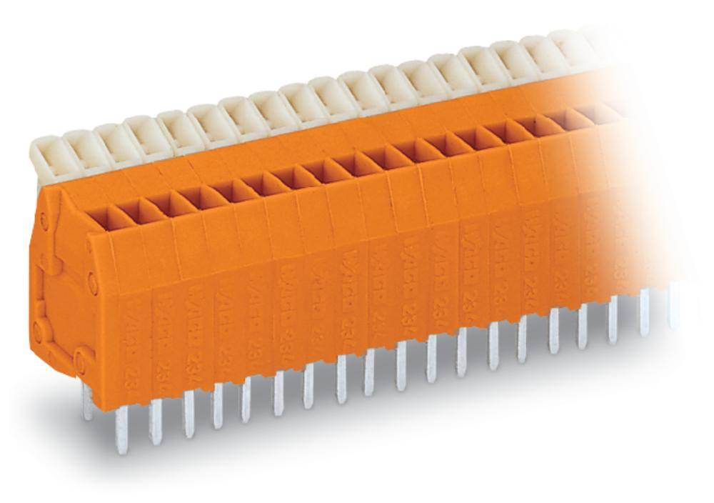 WAGO Federkraftklemmblock 0.50 mm² Polzahl 12 234-512 WAGO Orange 140 St.