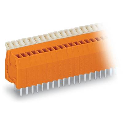 WAGO 234-536 Federkraftklemmblock 0.50 mm² Polzahl (num) 36 Orange 40 St. 