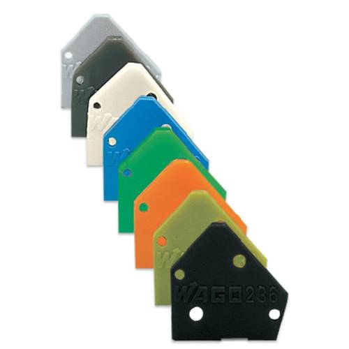 WAGO 236-500 Abschlussplatte Grün 100 St.