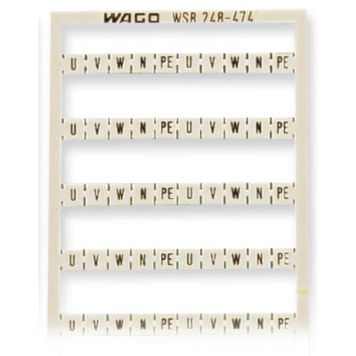 WAGO 248-474 Mini-WSB-Schnellbeschriftungssystem Weiß 5 St.